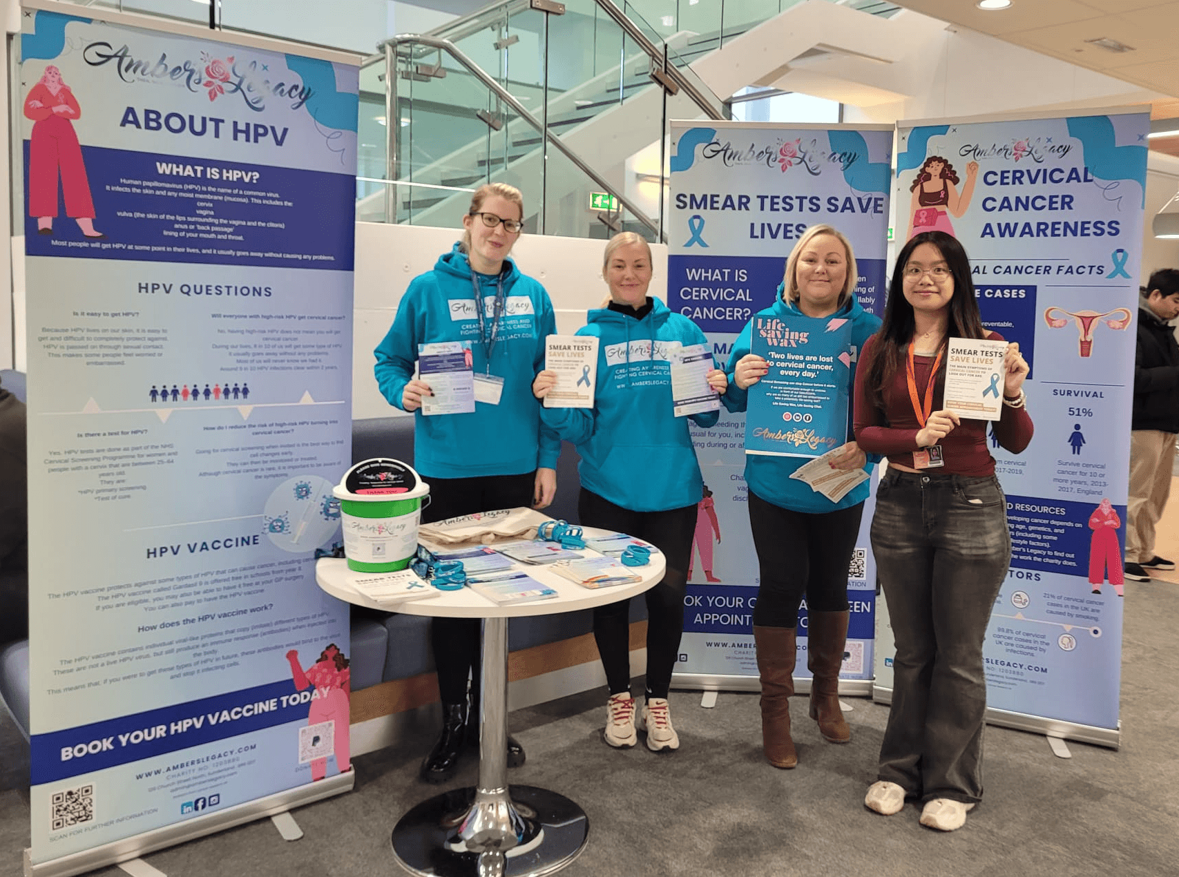 Amber’s Legacy was at Sunderland University speaking with students at the Community on Campus event (@ Gateway, City Campus)