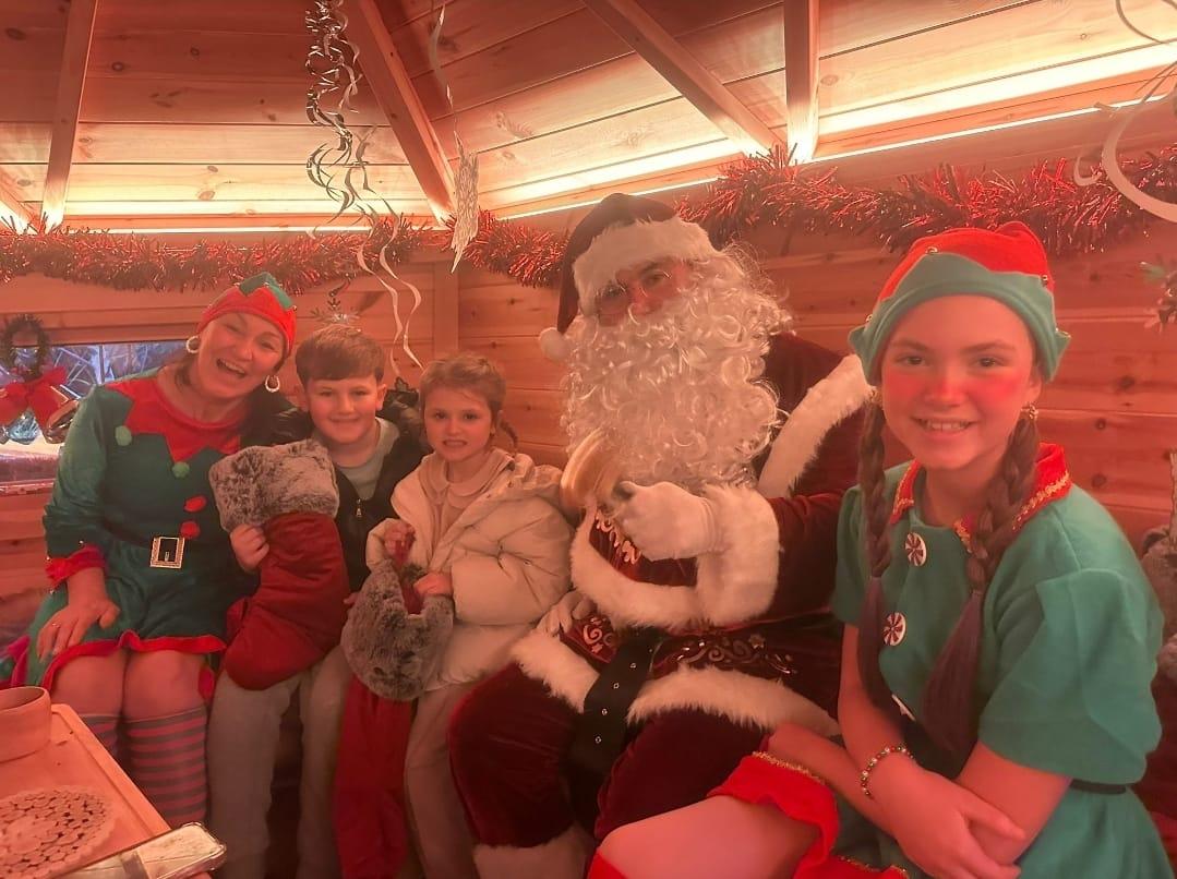 A little visit from the big man himself... 🎅