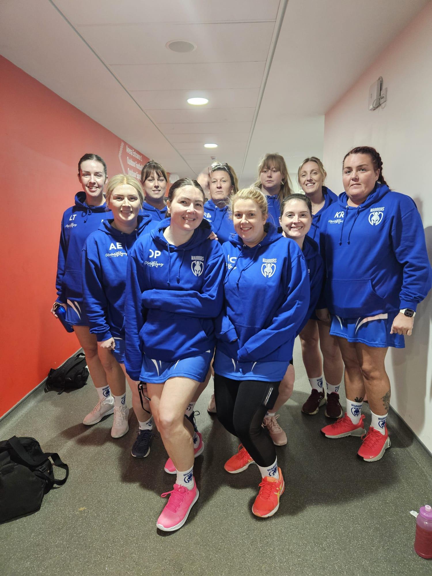 Supporting the Warriors Netball Team with their brand-new kits!